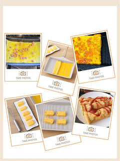 Non-Stick Wave Bottom Tamagoyaki Omelette Saucepan Egg Roll Pancake Frying Pan Cooking Pots Kitchenware Kitchen Cookware Tools
